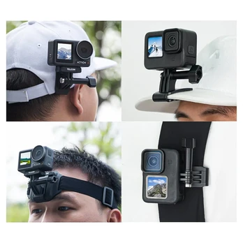 TELESIN headband with quick release for sports cameras