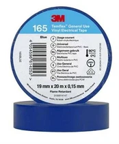 3M TemflexTM el vinyltape 165 blå 19 mm x 20 m - (3 rulle) kaina