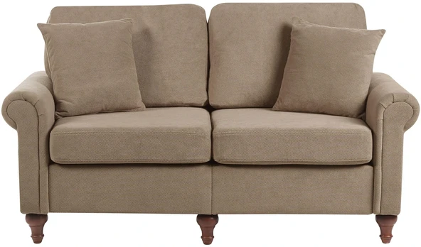 Beliani Dvivietė sofa GINNERUP, ruda