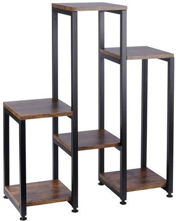 6 pakopų metalinis gėlynas, 80 cm