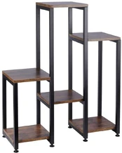 6 pakopų metalinis gėlynas, 80 cm kaina