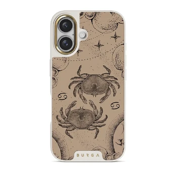 Cancer - iPhone 16 Case, Elite Light (MagSafe) / Gold / Beige