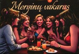 Kortų žaidimas „Merginų vakaras“