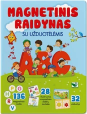 Magnetinis raidynas su užduotėlėmis kaina