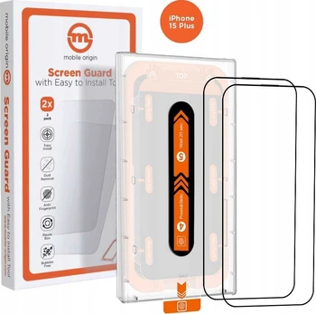 MOBILE ORIGIN Mobile Origin Oranžinis Screen Guard iPhone 15 Plus with easy applicator, 2 pack