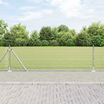 Tvora su stulpais Sidabro 0.4 x 100 m Plienas