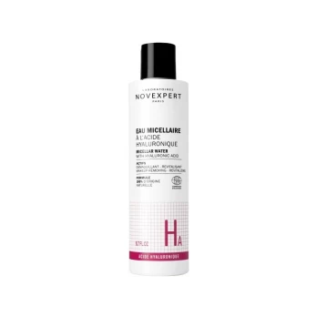 NOVEXPERT valomasis micelinis vanduo su hialurono rūgštimi, 200 ml