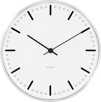 Arne Jacobsen Clocks Arne Jacobsen - City Hall Wall Clock - Ø29 cm - White