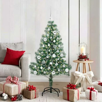 Dirbtinė Kalėdų Eglė Su Sniegu ir LED Šviesa 150 cm