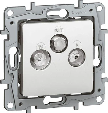 Legrand antenos lizdas NILOE RTV-SAT final 10dB baltas (764565)