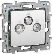 Legrand antenos lizdas NILOE RTV-SAT final 10dB baltas (764565) kaina