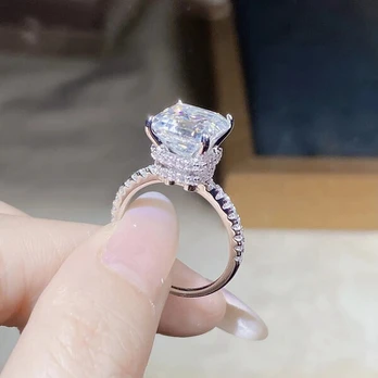 Moisanito žiedas 3,5 ct, JAV dydis 9.0