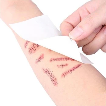 Laikinos helovino tatuiruotės kūnui : Spalva - Žalia