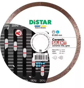 DISTAR TARCZA DIAMENTOWA CERAMIC SILENT 200 x 1,4 x 10 x 25,4