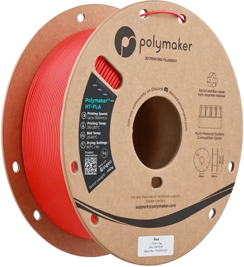 Polymaker HT-PLA 1.75mm 1kg - Raudona