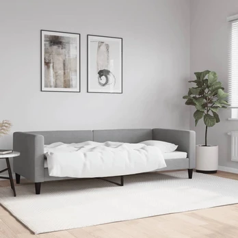 Sofa, šviesiai pilkos spalvos, 80x200cm, audinys