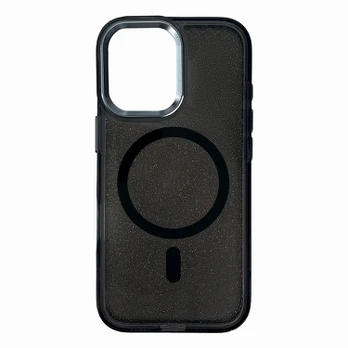 Hurtel Glitter Case for Samsung Galaxy A37 Compatible with MagSafe - Juodas