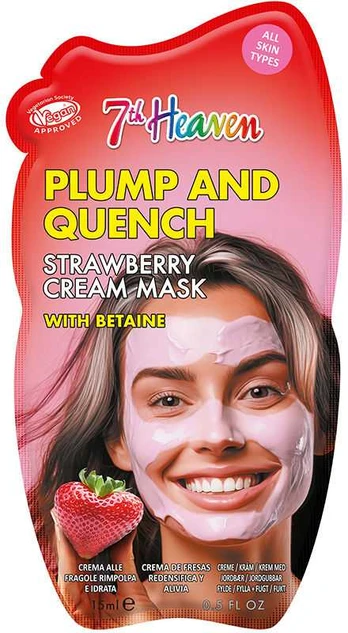 7th Heaven PLUMP AND QUENCH strawberry cream mask 15 gr