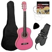 SoloArt Junior 1/4 dydžio gitara, rožinė