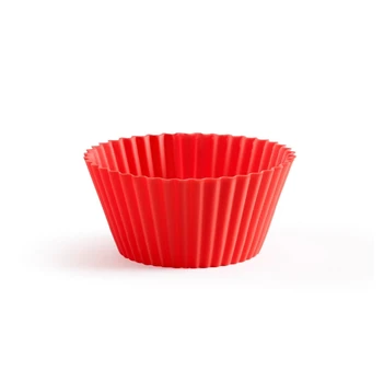 Lékué Keksiukų kepimo formelės 7cm, 6vnt. - Raudona