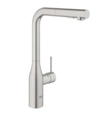 sink mixer Essence, pull-out spout, supersteel