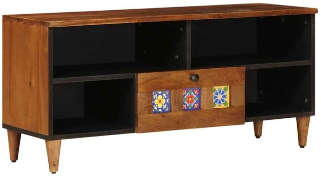 Televizoriaus spintelė graikinis riešutmedis 100 x 33,5 x 46 cm