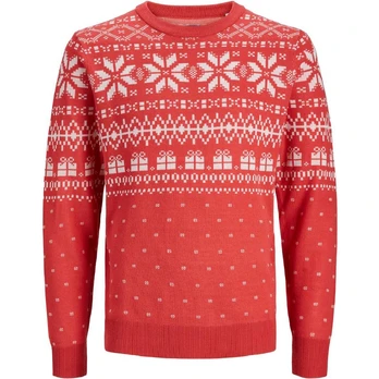 Megztinis vyrams, Raudona, JORHOLLY KNIT CREW NECK