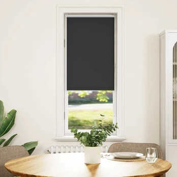 Assorted Color Fabric and Blackout Roller Blinds : Dydis - 40 x 150 cm, Spalva - Juoda