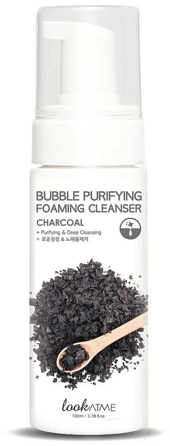 Look At Me, Bubble Purifying, Charcoal, Deep Cleansing, Cleansing Foam, 150 ml