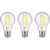 3,8W 3 000K 806lm skaidrus LED kaitinimo siūlas E27, 3 vnt