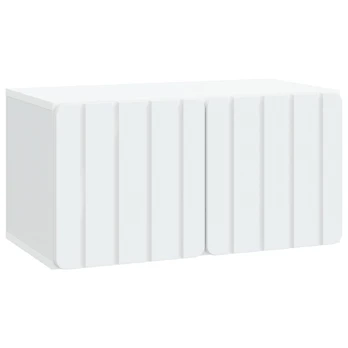 Sieninė TV spintelė Balta 59,5 x 31 x 30 cm Apdirbta mediena