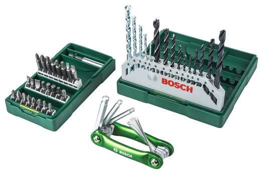 Grąžtas Bosch 15dalių ir 25dalių kompl. su HEX komlpektu