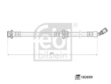 FEBI BILSTEIN 183699 Stabdžių žarnelė