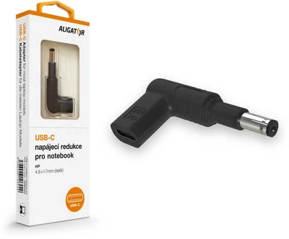 Aligator USB-C Power Adapteris 4.8 x 1.7 mm (extended) for Asus/Compaq/HP laptops