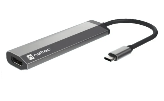 NATEC Multiport Fowler Slim USB-C -> Hub USB 3.0 x2 HDMI 4K USB-C PD