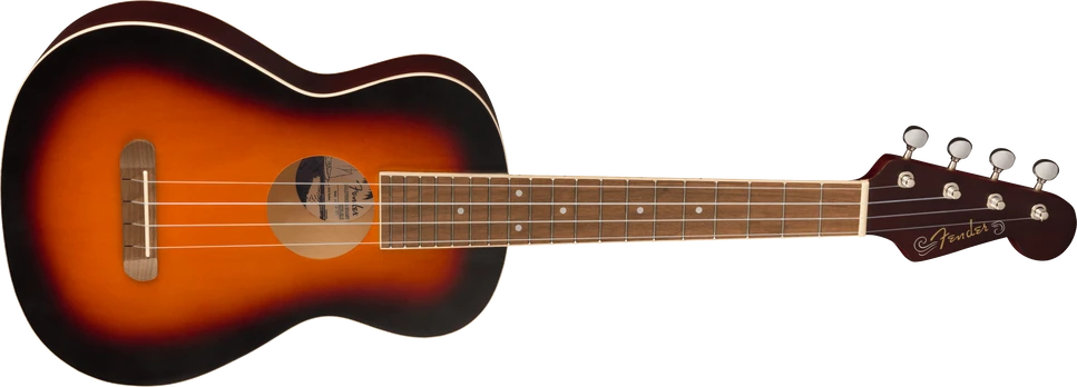 Tenorinė ukulelė Fender AVALON TENOR UKE, Sunburst WN