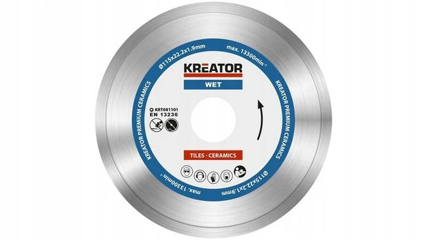 Deimantinis diskas Kreator 115mm plytelėms, stiklui, gresui