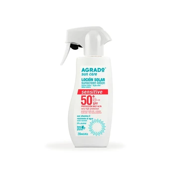 Apsauginis losjonas nuo saulės kūnui Agrado Sensitive Sun SPF50, 250 ml