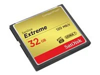 SanDisk Extreme CF 120MB/s, 85MB/s write, UDMA7, 32GB; EAN: 619659123680