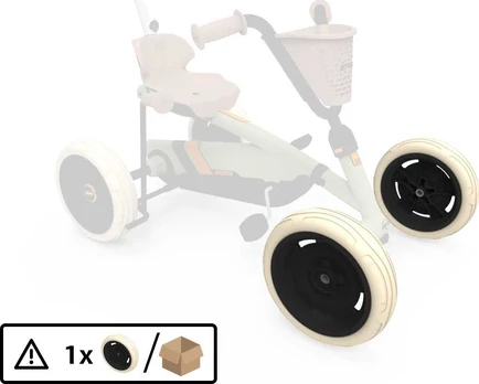 Berg Wheel 9x2 - Juodas/rusvai gelsvas Front