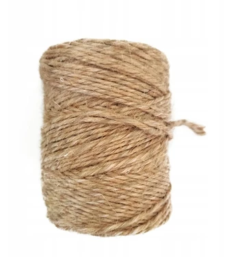 Ruda spalva 250g lininis dekoratyvinis siūlas