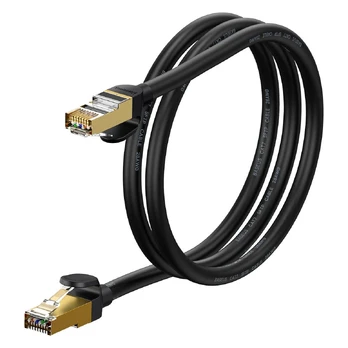 "Baseus" Ethernet RJ45, 10 Gbps, 1 m ilgio tinklo kabelis (juodas)