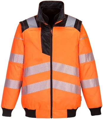 3 viename Pilot striukė Portwest PW302, Dydis: M, Pw spalvos: Oranžinis/Juodas