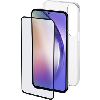Dėkliukas su ekrano stikliuku Cellularline Galaxy A35 5G, Transparent