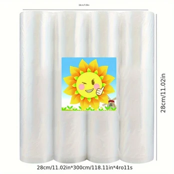 vakuuminiai maišai, 4 vnt., 28 cm * 500 cm * 4 ROLL