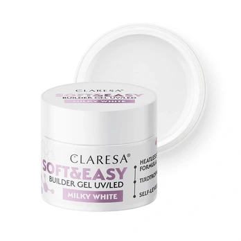 Activeshop Claresa żel budujący Soft&Easy gel milk baltas 45g