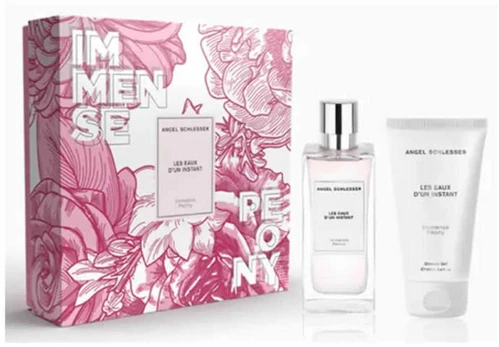 Angel Schlesser LES EAUX D'UN INSTANT IMMENSE PEONY CASE 2 pcs