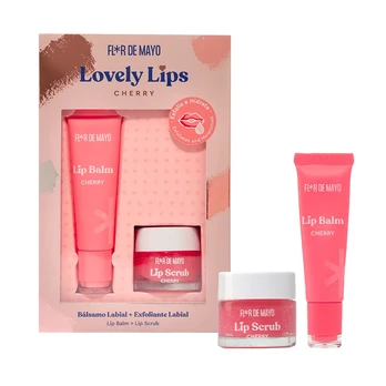 FLOR DE MAYO LOVELY LIPS CHERRY lūpų priemonių rinkinys