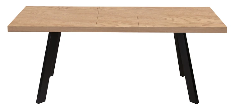 Dining table BRIGIT 159/198x84,5xH77cm, light wood