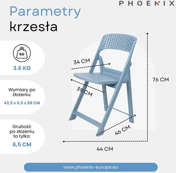 Phoenix Flap sulankstoma kėdė, modernaus dizaino, Python žalia